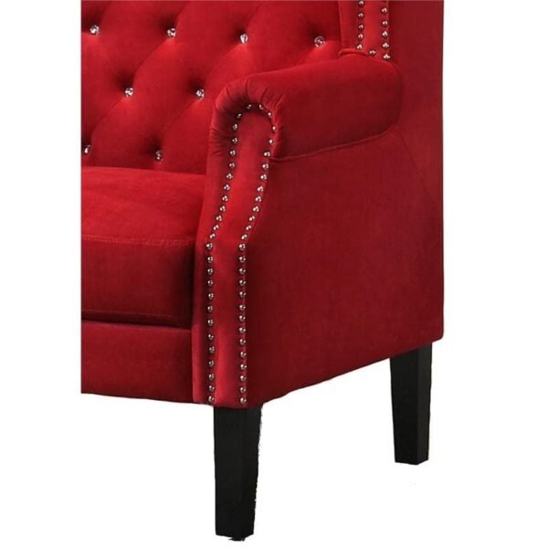 Red Velvet Throne Chair