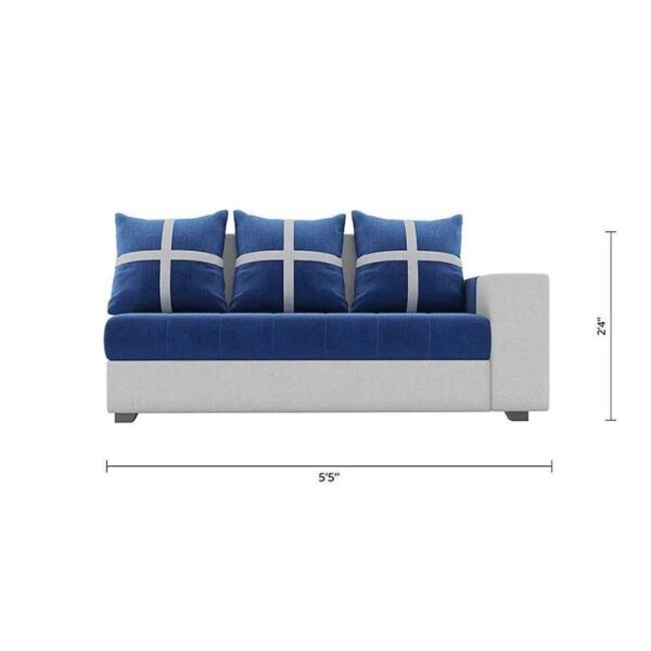 Azure Grid Modular L-shape Sofa
