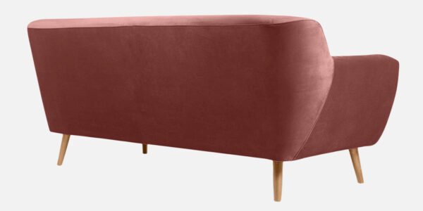 Blush Haven Tufted Fabric 3-seater Sofa