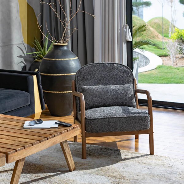 Forest Luxe Solid Wood Lounge Chair