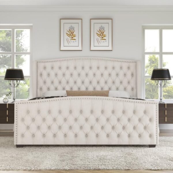 Imperial Rouale Tufted Upholstered Bed