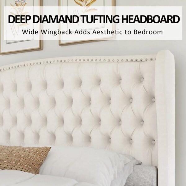 Imperial Rouale Tufted Upholstered Bed
