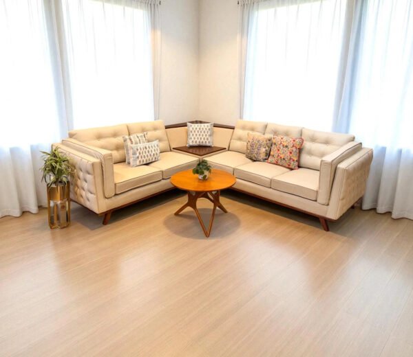 Ivory Cloud Luxe L-shape Sofa
