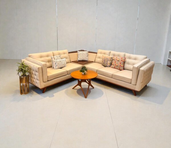 Ivory Cloud Luxe L-shape Sofa