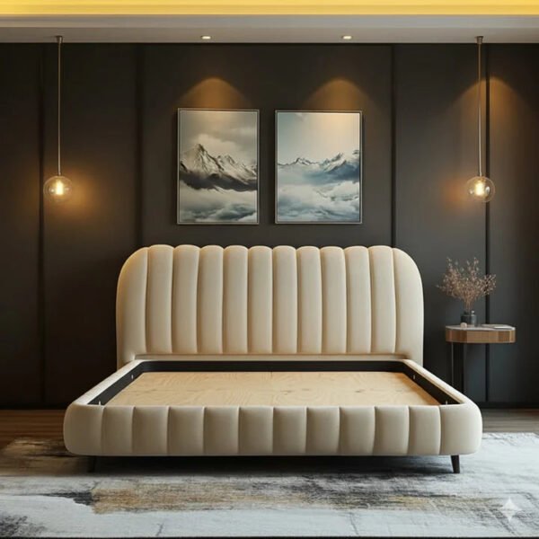 Oslo Curve Luxury Upholstered Bed