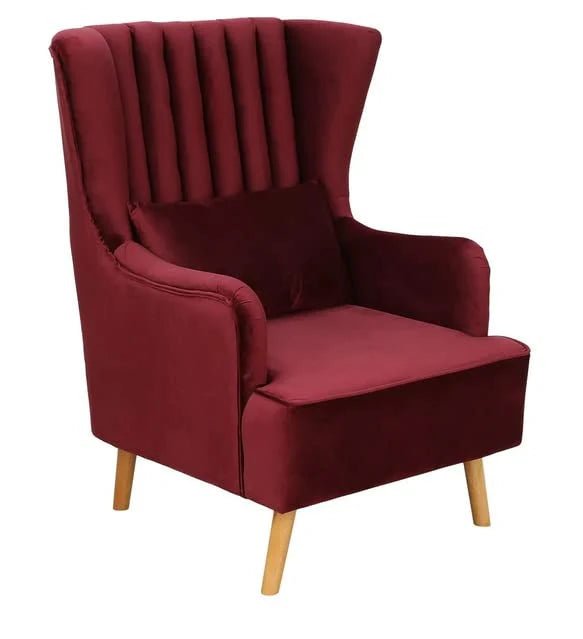 Crimson Comfort Wing Chair Set