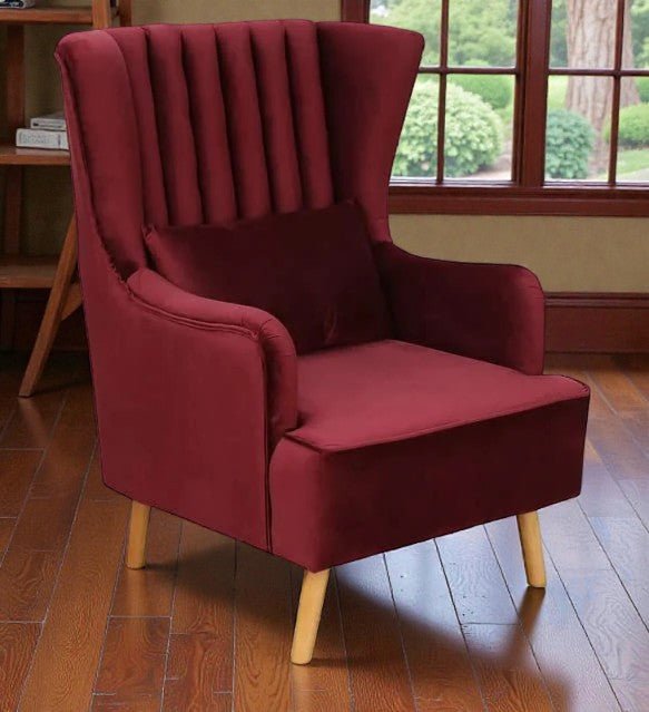 Crimson Comfort Wing Chair Set
