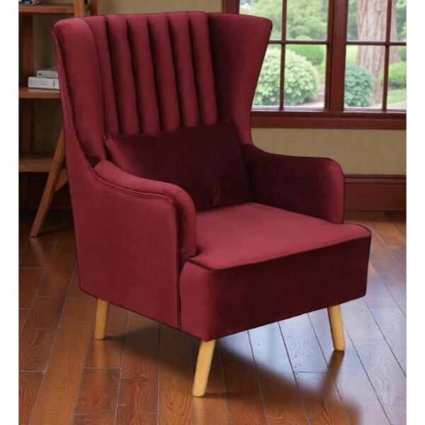 Crimson Comfort Wing Chair Set