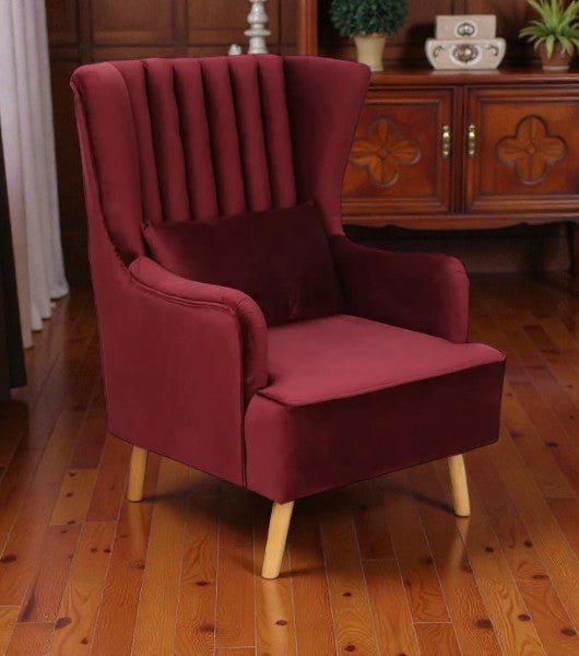 Crimson Comfort Wing Chair Set