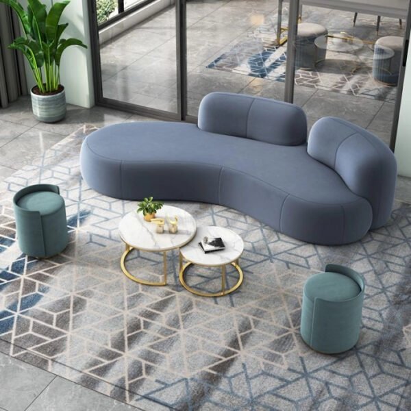 Scarlet Wave Sculpt Sofa 3 Seater