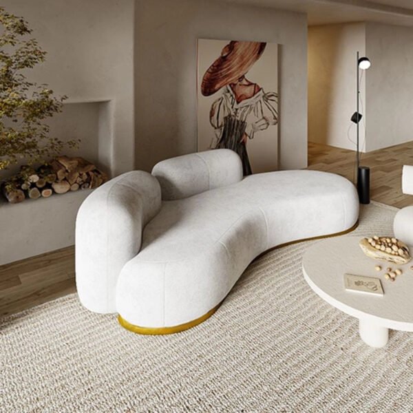 Scarlet Wave Sculpt Sofa 3 Seater