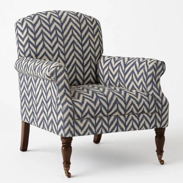 Zara Chevron Luxury Accent Chair